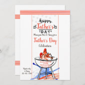 Happy Vaderdag Uitnodiging (Voorkant / Achterkant)