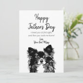 Happy Vaderdag van de Kaart van de Vakantie van de (Staand voorkant)