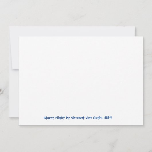 Happy Vaderdag, Van Gogh, (Achterkant)