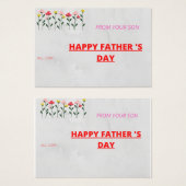 Happy vaderdag visitekaartje (Voorkant /achterkant)