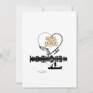 Happy Vaderdag Vissen on Lake Kaart