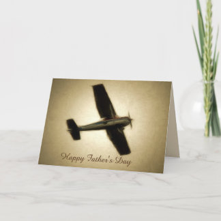 Happy Vaderdag -  vliegtuig Kaart
