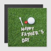 Happy Vaderdag voor Golfer met golfbal (Voorkant / Achterkant)