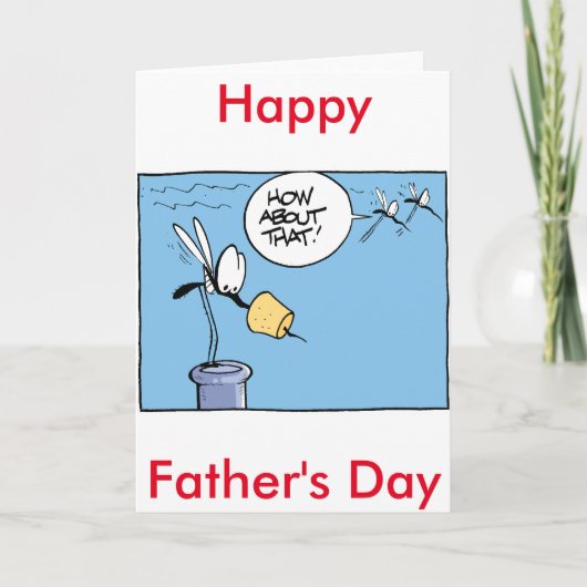 Happy Vaderdag Wine Humor Kaart (Voorkant)