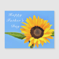 Happy Vaderdag Yellow Sunflower op Blue Sky