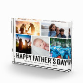 Happy Vaderdag | Zwart-wit 5 Fotoraster Fotoblokken (Rechts)