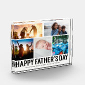 Happy Vaderdag | Zwart-wit 5 Fotoraster Fotoblokken (Links)