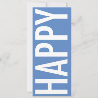 HAPPY Vakantiekaart, Groot formaat, Plat Feestdagenkaart