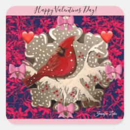 Happy Valentijn Cardinaal Sticker