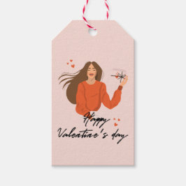 Happy Valentijn Day Gift Label Cadeaulabel