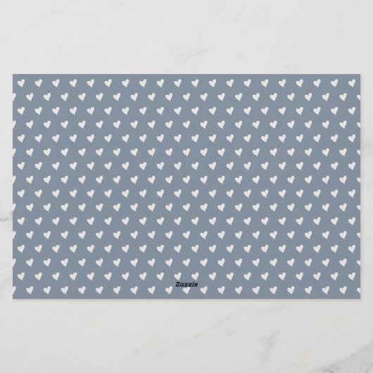 Happy Valentijn Day Modern Script Photo Briefpapier (Achterkant)