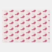 Happy Valentijn day Raspberries Waterverf Inpakpapier Vel (Voorkant)