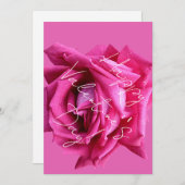 Happy Valentijn heet roze roos bloemenboho glam Feestdagenkaart (Voorkant / Achterkant)