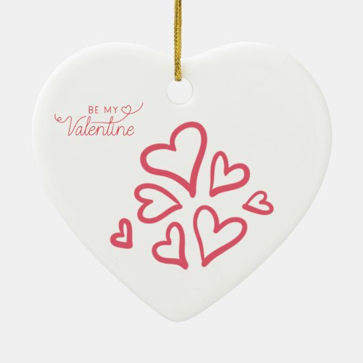 Happy Valentijn Love design Poster Keramisch Ornament (Achterkant)