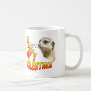 Happy Valentijn Meerkat Mok 2 harten in 1