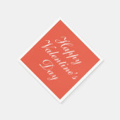 happy Valentijn’s Day Rood Servet (Hoek)