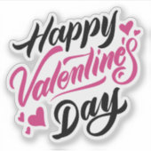 Happy valentijnen sticker (Voorkant)