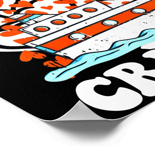 Happy Valentijns Cruise Hearts Cool Cruising Poster (Hoek)