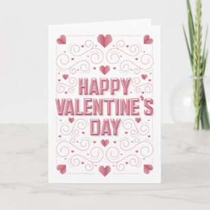 HAPPY VALENTIJN'S DAG / Gevouwen Valentijnse kaart