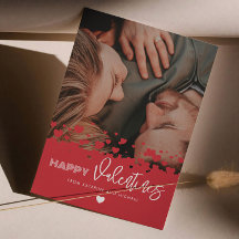 Happy Valentijns Foto Red Hearts Couple Familie