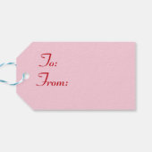 Happy Valentijns Hearts Cadeaulabel (Achterkant Horizontaal)