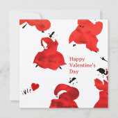 Happy Valentijns-kaart Kaart (Voorkant)