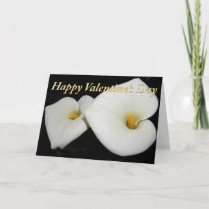 Happy valentijns Lelies Card Feestdagen Kaart