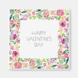 Happy Valentijns Waterverf Floral Love You Name Na Magneet