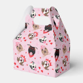 Happy Valentijnsdag Amerikaanse Pit Bull Terriers Bedankdoosjes (Achterkant)