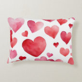 Happy Valentijnsdag Grappige zwarte kat Accent Kussen (Achterkant)