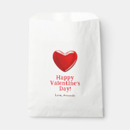 Happy Valentijnsdag hart snoep zoete traktatie Bedankzakje