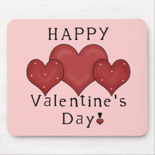 Happy Valentijnsdag Harten D7 Mousepad Muismat