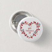Happy Valentijnsdag harten woede | Pin-Button Ronde Button 3,2 Cm (Voorkant /achterkant)