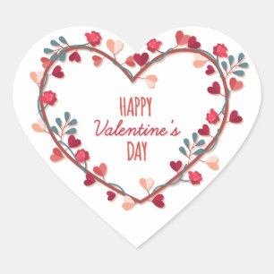 Happy Valentijnsdag harten woede Sticker