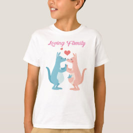 Happy Valentijnsdag - liefhebbende familie T-shirt