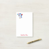 Happy Valentijnsdag Penguin Post it Note (Op bureau)