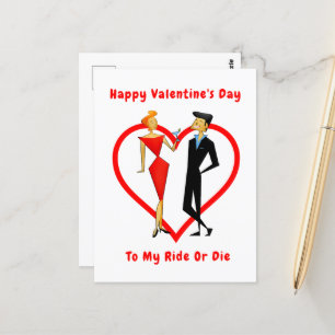 Happy Valentijnsdag Ride of Die Briefkaart
