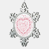 Happy Valentijnsdag / Snowflake Ornament (Rechts)