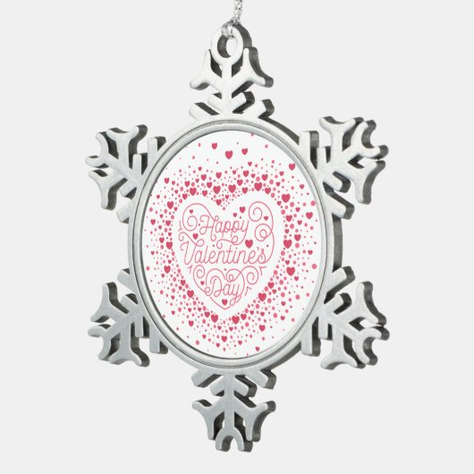 Happy Valentijnsdag / Snowflake Ornament (Rechts)