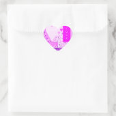 Happy Valentijnsdag voor liefde hartenroze Hart Sticker (Tas)