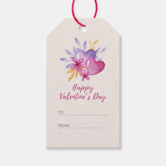 Happy Valentine Day Cadeaulabel (Voorkant)