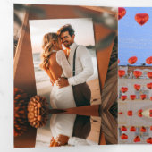 Happy Valentine Day Drieluik Uitnodiging (Binnenzijde eerst)