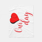 Happy Valentine Day Fleece Deken (Voorkant)