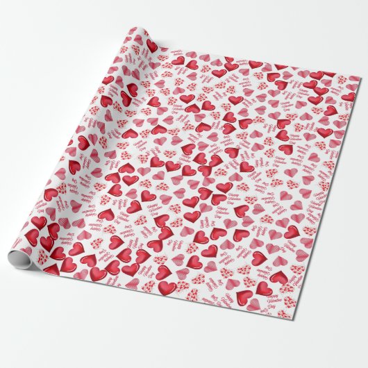Happy Valentine Day Funny Gift Cadeaupapier (Uitgerold)