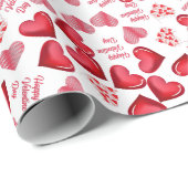 Happy Valentine Day Funny Gift Cadeaupapier (Rol Hoek)