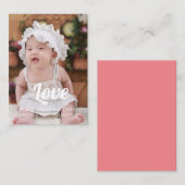 Happy valentine day personilay-fotokaart notitiekaartje (Voorkant / Achterkant)