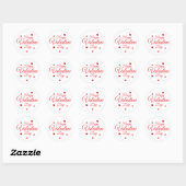 Happy Valentine Day Ronde Sticker (Vel)