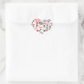 Happy Valentine Funny Mignonnes Stickers Illustrat (Sac)