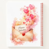 Happy Valentine Romantic Love Notebook Notitieboek (Achterkant)