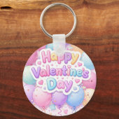Happy Valentine’s Day Keychain | Romantic Love Key (Voorkant)